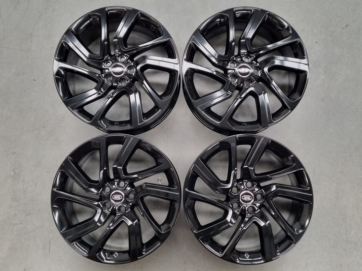 Load image into Gallery viewer, Genuine Range Rover Sport 21 Inch JK62 Black Alloy Wheels Set of 4