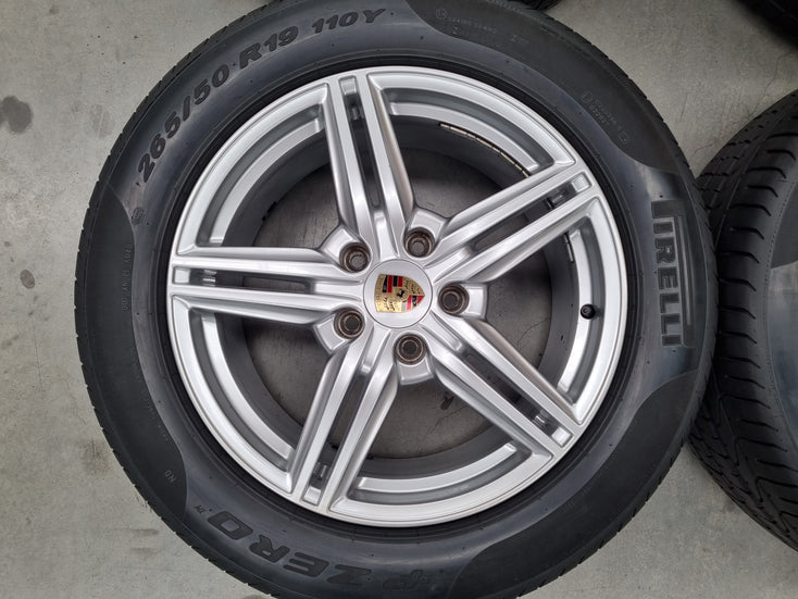 Load image into Gallery viewer, Genuine Porsche Cayenne 19 Inch Wheels and Pirelli Tyres Set of 4