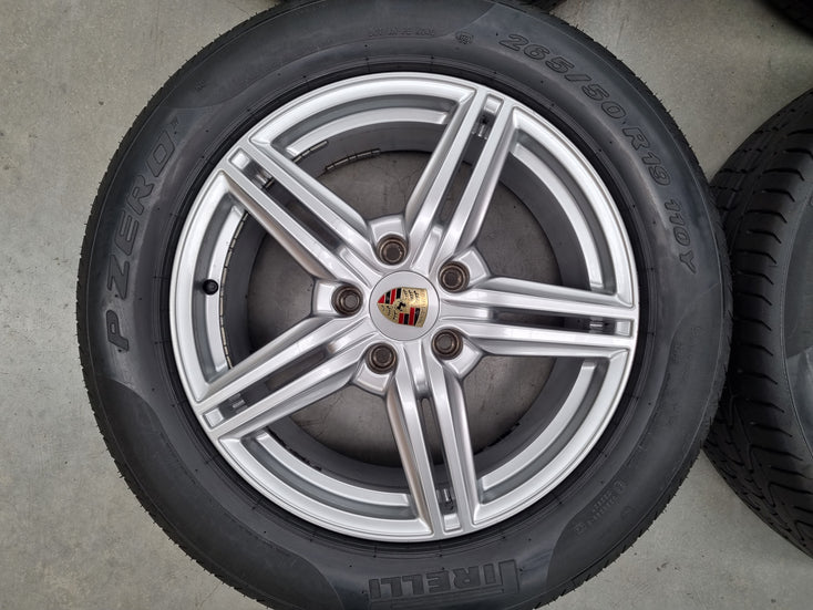 Load image into Gallery viewer, Genuine Porsche Cayenne 19 Inch Wheels and Pirelli Tyres Set of 4