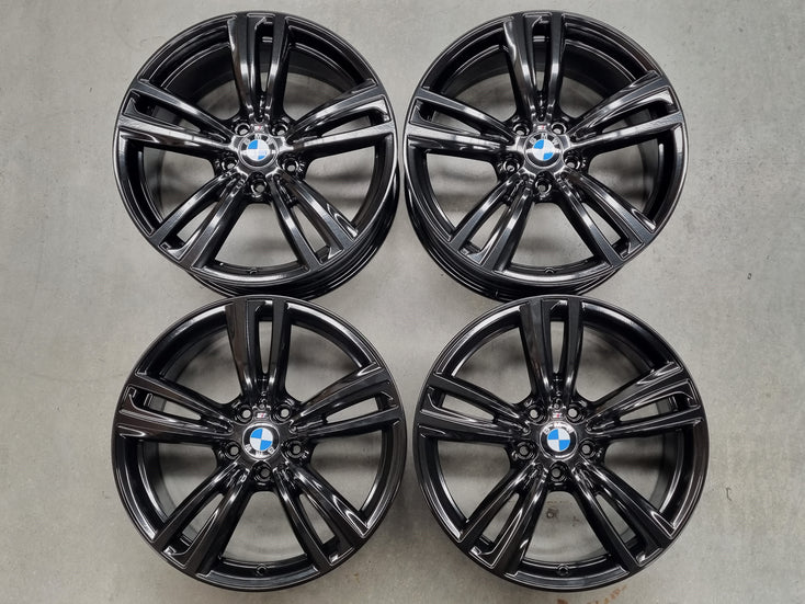Load image into Gallery viewer, Genuine BMW 3 Series F30 F31 Style 442M Black 19 Inch Wheels Set of 4