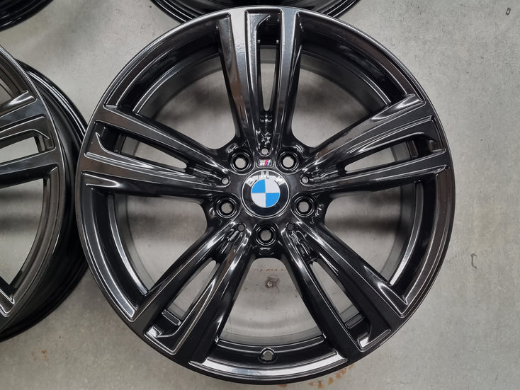 Load image into Gallery viewer, Genuine BMW 3 Series F30 F31 Style 442M Black 19 Inch Wheels Set of 4