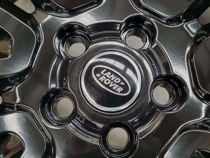 Load image into Gallery viewer, Genuine Range Rover Vogue Turbine Black 22 Inch Alloy Wheels Set of 4