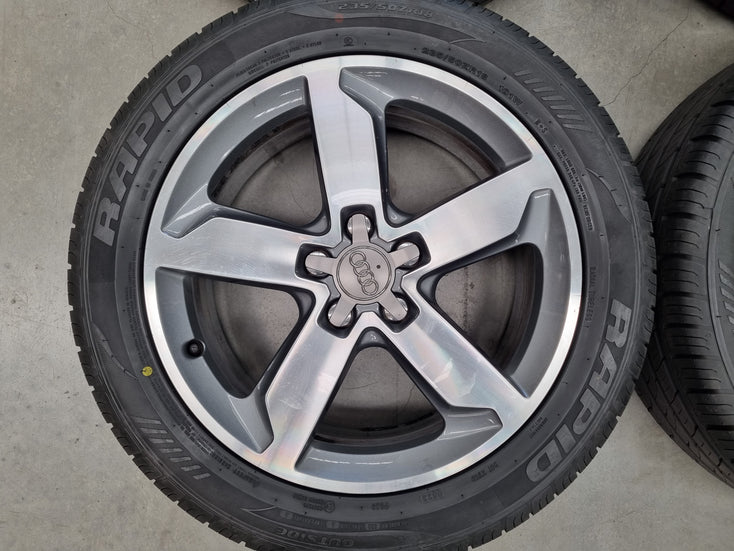 Load image into Gallery viewer, Genuine AUDI Q3 18 Inch Wheels and New Tyres Set of 4