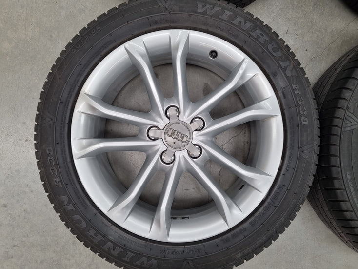 Load image into Gallery viewer, Genuine AUDI Q3 18 Inch Silver Wheels and Tyres Set of 4
