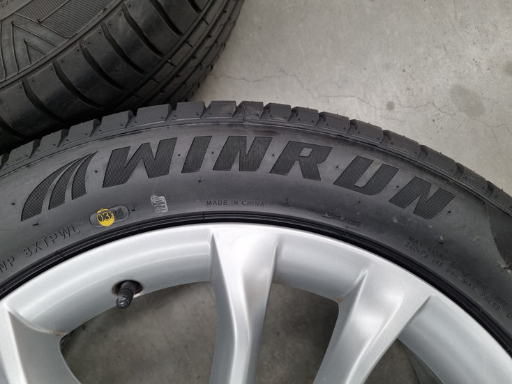 Load image into Gallery viewer, Genuine AUDI Q3 18 Inch Silver Wheels and Tyres Set of 4