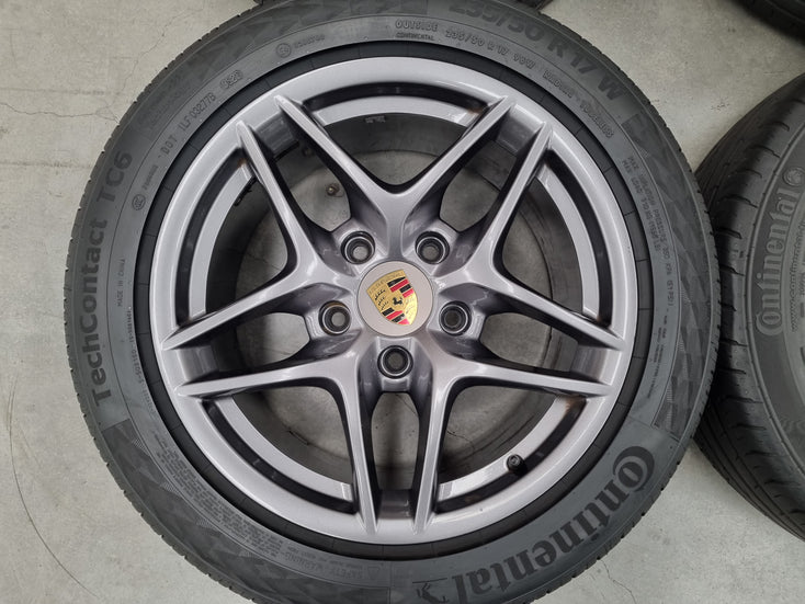 Load image into Gallery viewer, Genuine Porsche 987 Boxster 17 Inch Wheels and Tyres Set of 4