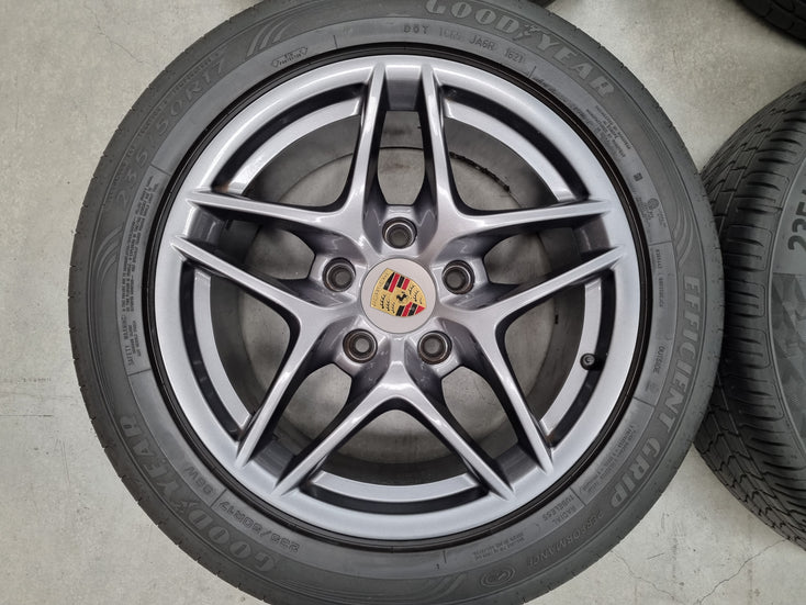 Load image into Gallery viewer, Genuine Porsche 987 Boxster 17 Inch Wheels and Tyres Set of 4