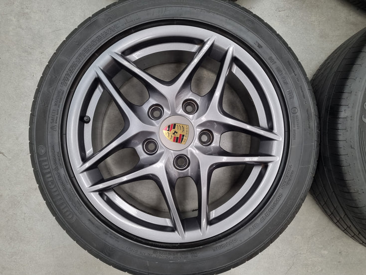 Load image into Gallery viewer, Genuine Porsche 987 Boxster 17 Inch Wheels and Tyres Set of 4