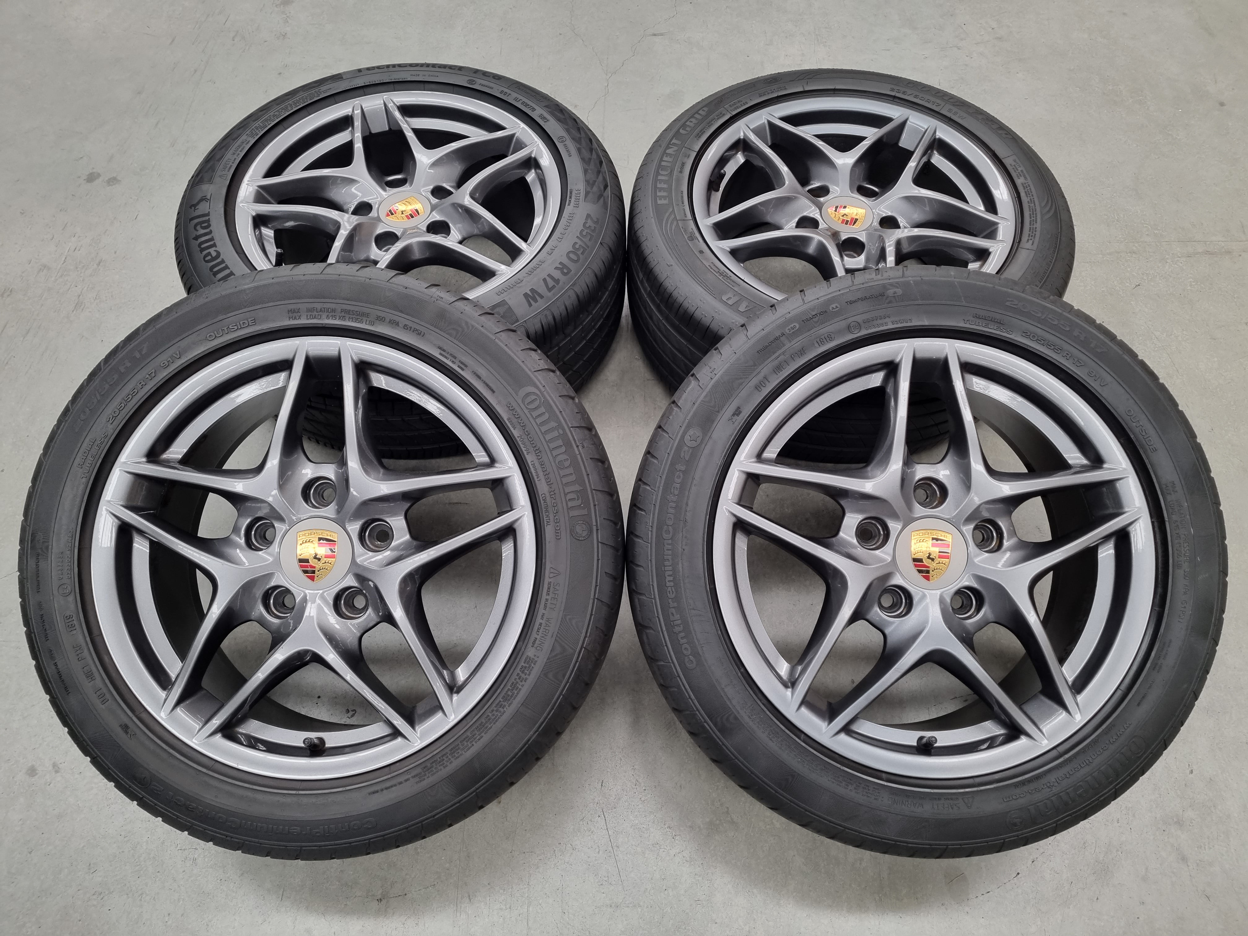 Genuine Porsche 987 Boxster 17 Inch Wheels and Tyres Set of 4 – Wheel ...