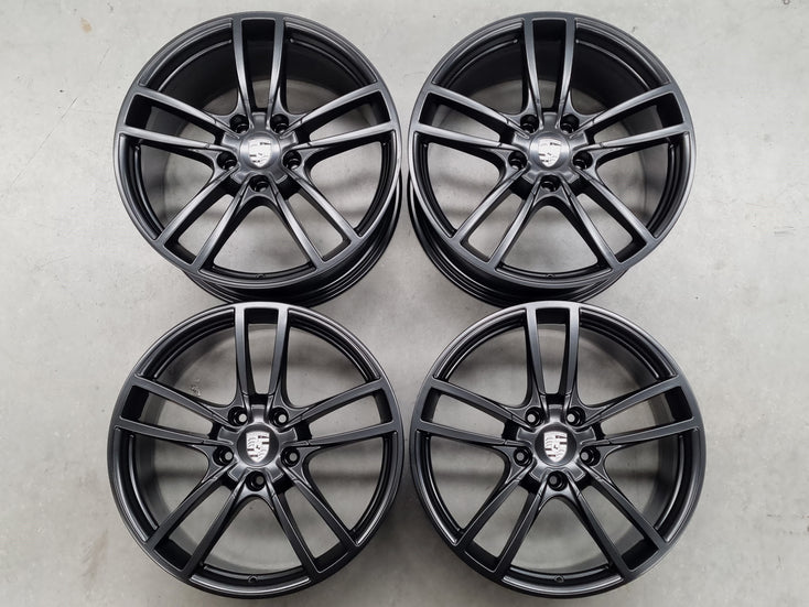 Load image into Gallery viewer, Genuine Porsche Cayenne 2021 Sport 20 Inch Black Wheels Set of 4