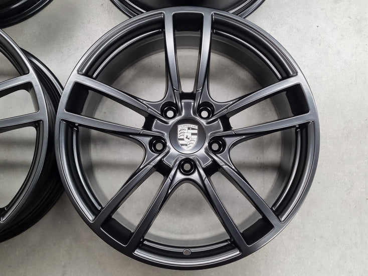 Load image into Gallery viewer, Genuine Porsche Cayenne 2021 Sport 20 Inch Black Wheels Set of 4
