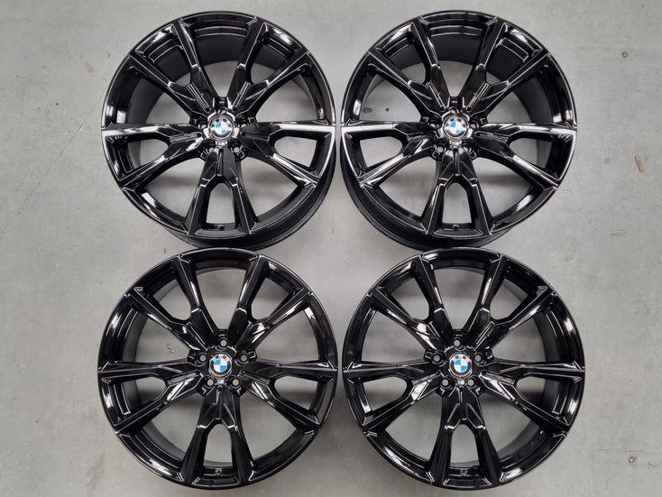 Load image into Gallery viewer, Genuine BMW X7 G07 Style 755M 22 Inch Black Alloy Wheels Set of 4