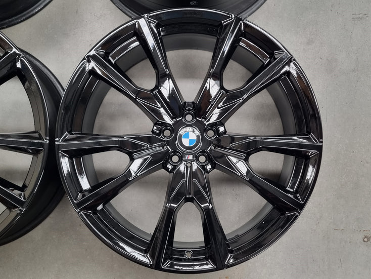 Load image into Gallery viewer, Genuine BMW X7 G07 Style 755M 22 Inch Black Alloy Wheels Set of 4