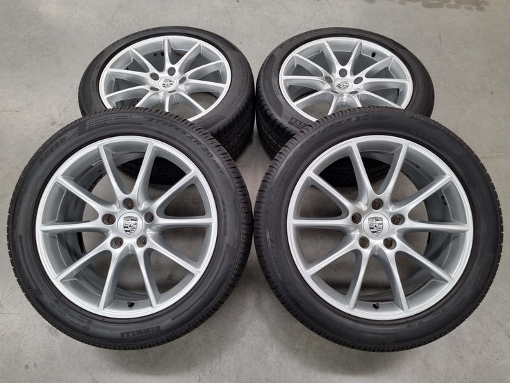 Load image into Gallery viewer, Genuine Porsche Cayenne 9Y Hybrid 20 Inch Wheels and Tyres Set of 4