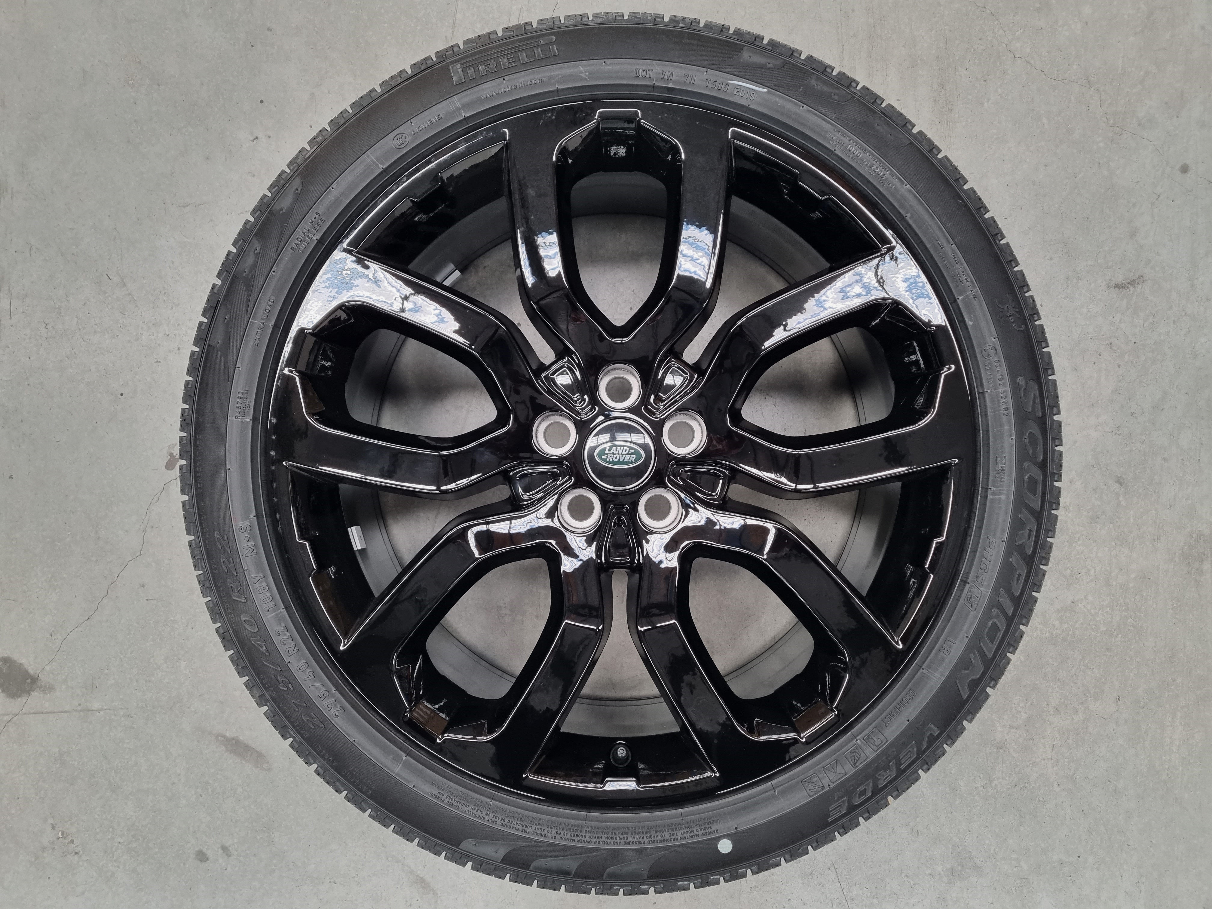 Genuine Range Rover Sport 22 Inch HSE Black Wheel and Tyre Single ...