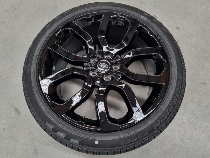 Load image into Gallery viewer, Genuine Range Rover Sport 22 Inch HSE Black Wheel and Tyre Single
