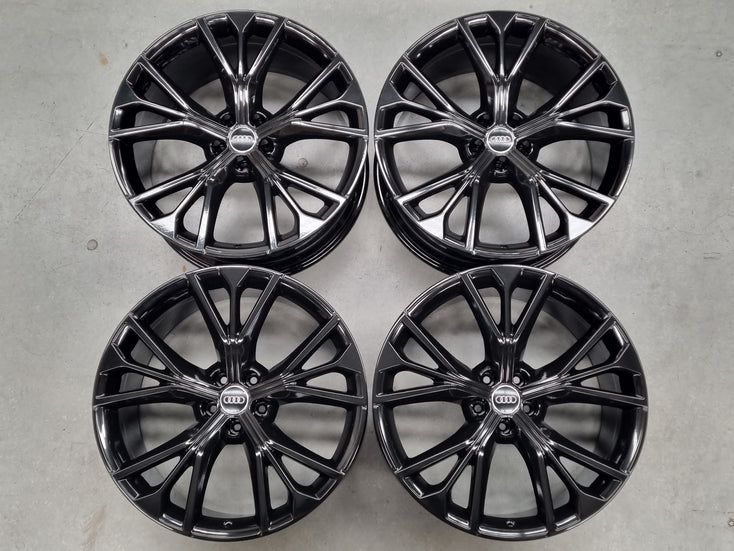 Load image into Gallery viewer, Genuine AUDI Q8 SQ8 21 Inch Black Wheels Set of 4