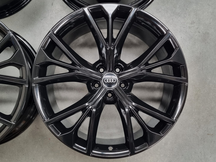 Load image into Gallery viewer, Genuine AUDI Q8 SQ8 21 Inch Black Wheels Set of 4