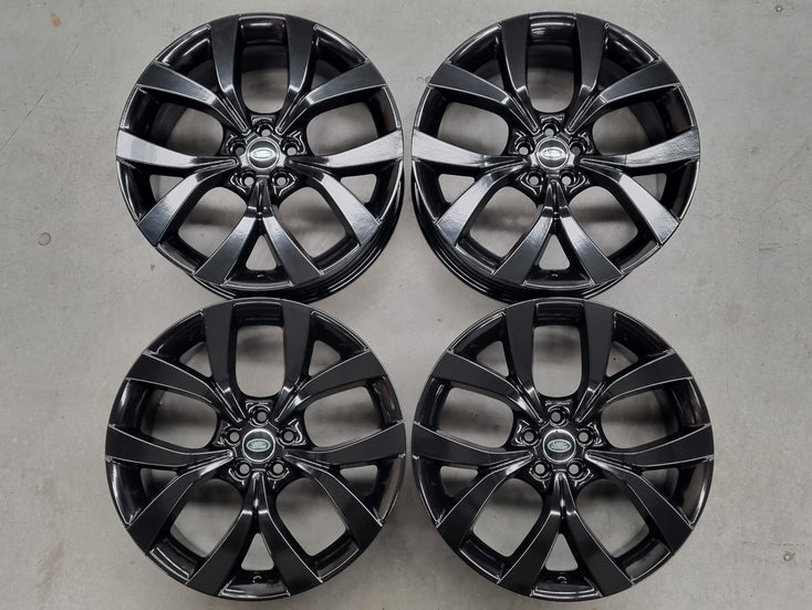 Load image into Gallery viewer, Genuine Range Rover Evoque 2022 Model Black 20 Inch Alloy Wheels Set of 4