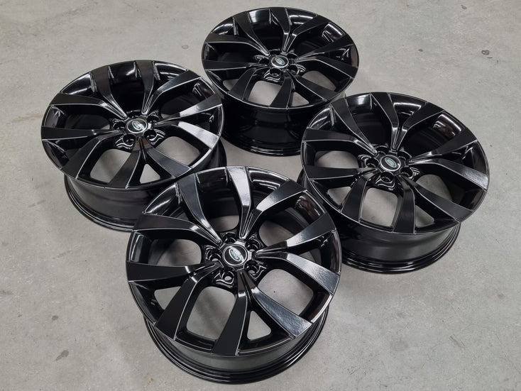 Load image into Gallery viewer, Genuine Range Rover Evoque 2022 Model Black 20 Inch Alloy Wheels Set of 4