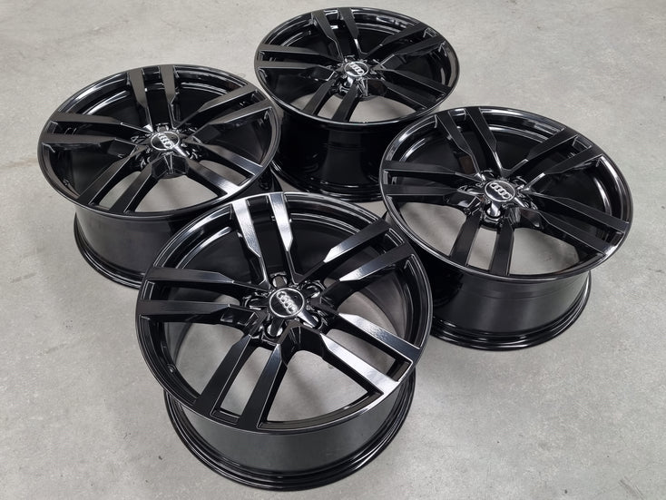 Load image into Gallery viewer, Genuine AUDI TTS 19 Inch Forged Black Alloy Wheels Set of 4