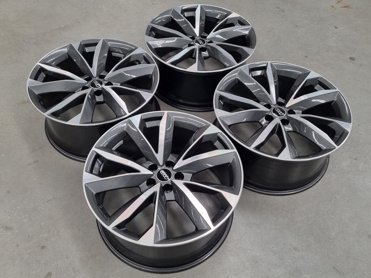 Load image into Gallery viewer, Genuine AUDI Q7 Model 4M 21 Inch Grey Machined Alloy Wheels Set of 4