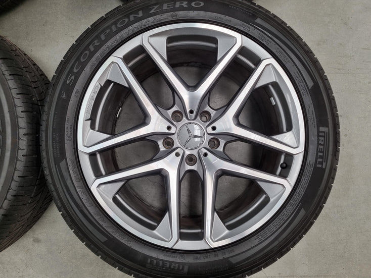 Load image into Gallery viewer, Genuine Mercedes Benz AMG G63 21 Inch Grey Wheels and Tyres Set of 4