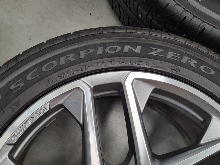 Load image into Gallery viewer, Genuine Mercedes Benz AMG G63 21 Inch Grey Wheels and Tyres Set of 4