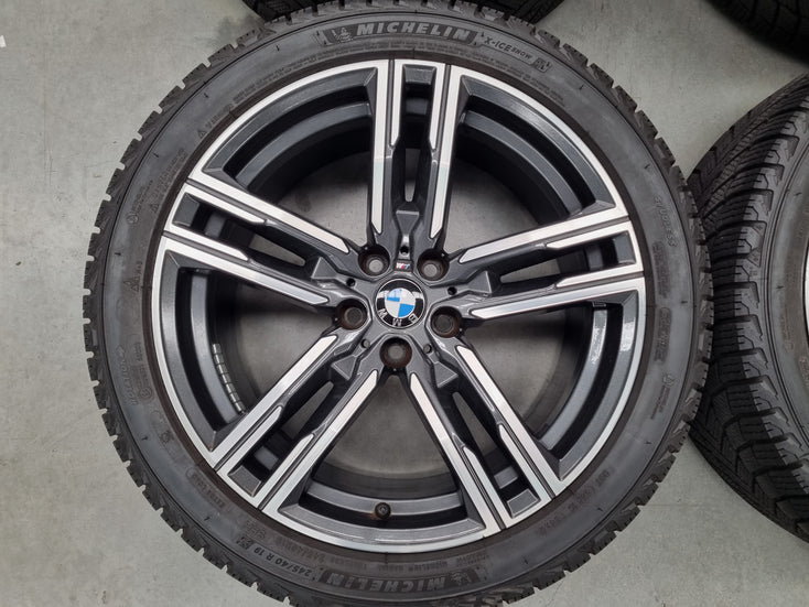 Load image into Gallery viewer, Genuine BMW 8 Series G14 G15 G16 Style 727M 19 Inch Wheels and Winter Snow Tyres Set of 4