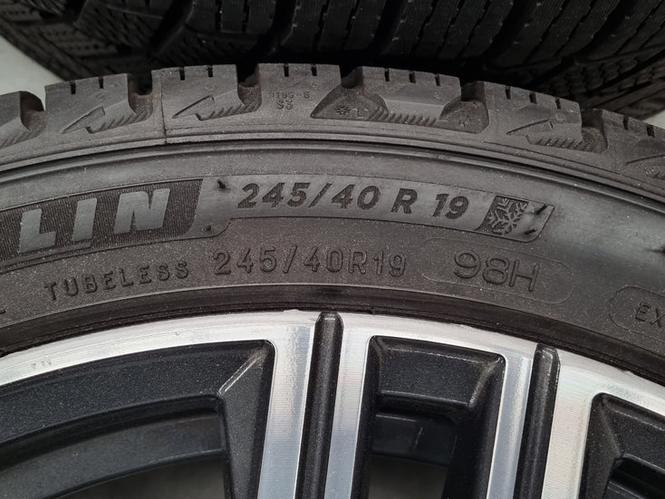 Load image into Gallery viewer, Genuine BMW 8 Series G14 G15 G16 Style 727M 19 Inch Wheels and Winter Snow Tyres Set of 4