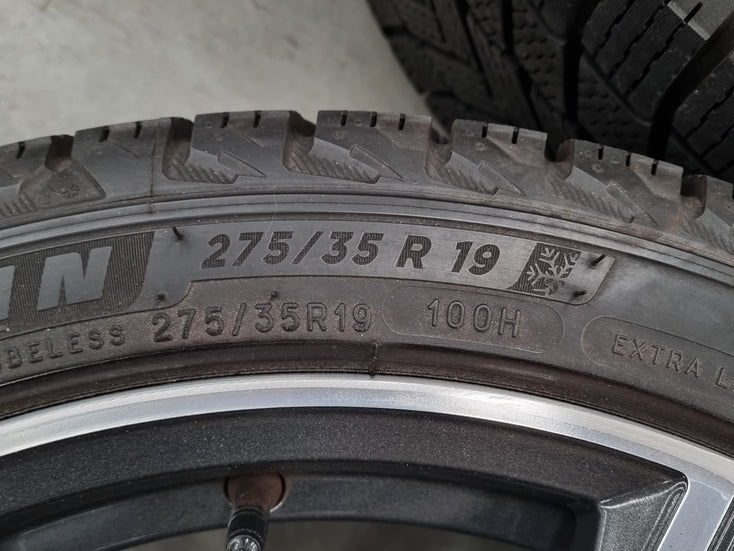 Load image into Gallery viewer, Genuine BMW 8 Series G14 G15 G16 Style 727M 19 Inch Wheels and Winter Snow Tyres Set of 4