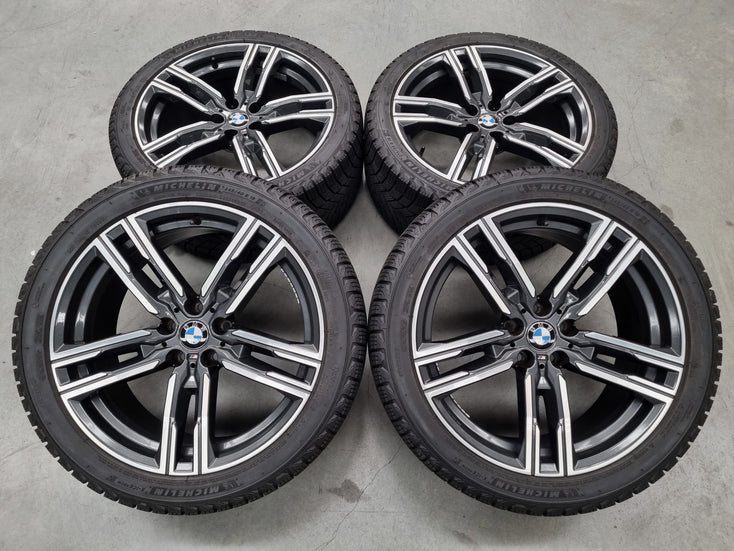 Load image into Gallery viewer, Genuine BMW 8 Series G14 G15 G16 Style 727M 19 Inch Wheels and Winter Snow Tyres Set of 4