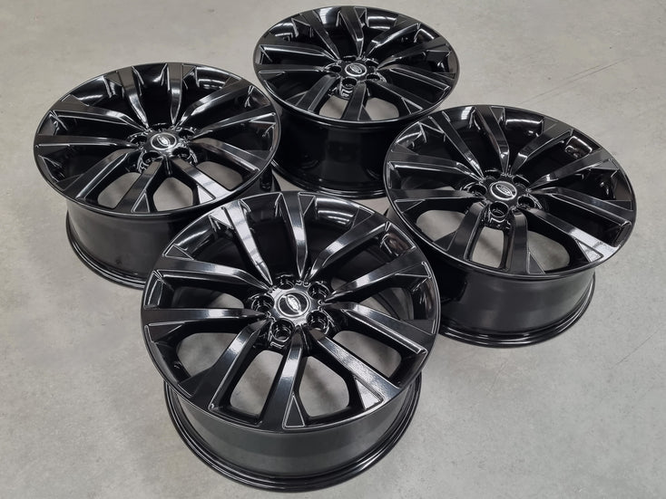 Load image into Gallery viewer, Genuine Land Rover Discovery 5 Black 21 Inch Alloy Wheels Set of 4