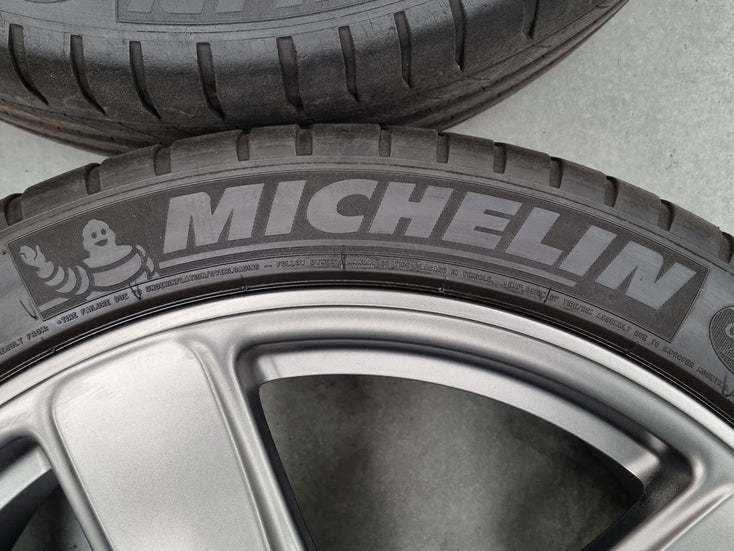 Load image into Gallery viewer, Genuine Porsche Macan Classic 21 Inch Satin Grey Wheels and Tyres Set of 4