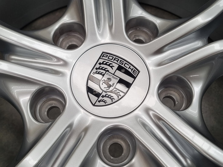 Load image into Gallery viewer, Genuine Porsche 718 982 Carrera S4 Silver 20 Inch Alloy Wheels Set of 4