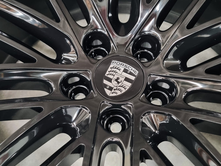 Load image into Gallery viewer, Genuine Porsche Macan 2022 Turbo Black 21 Inch Wheels Set of 4