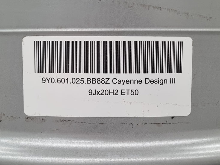 Load image into Gallery viewer, Genuine Porsche Cayenne 2021 Sport 20 Inch Silver Wheels Set of 4