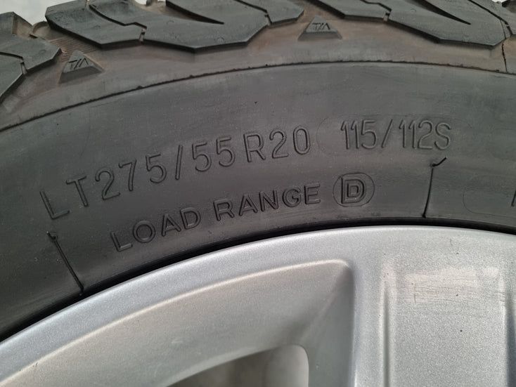 Load image into Gallery viewer, Genuine Land Rover Defender L663 Silver 20 Inch Wheels and Tyres Set of 4