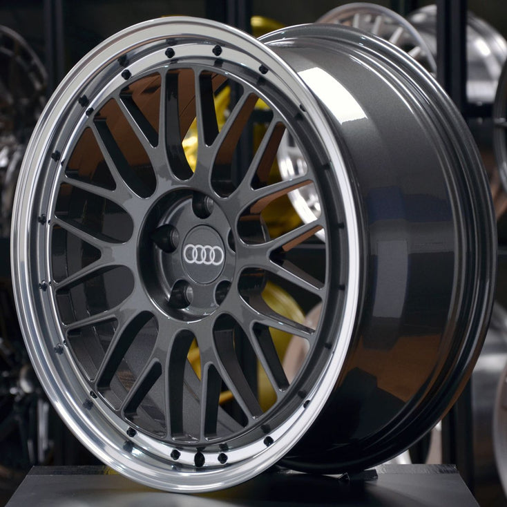 Load image into Gallery viewer, Forged AD06 Grey Polished Lip 19 Inch Wheels - AUDI RS3 8V