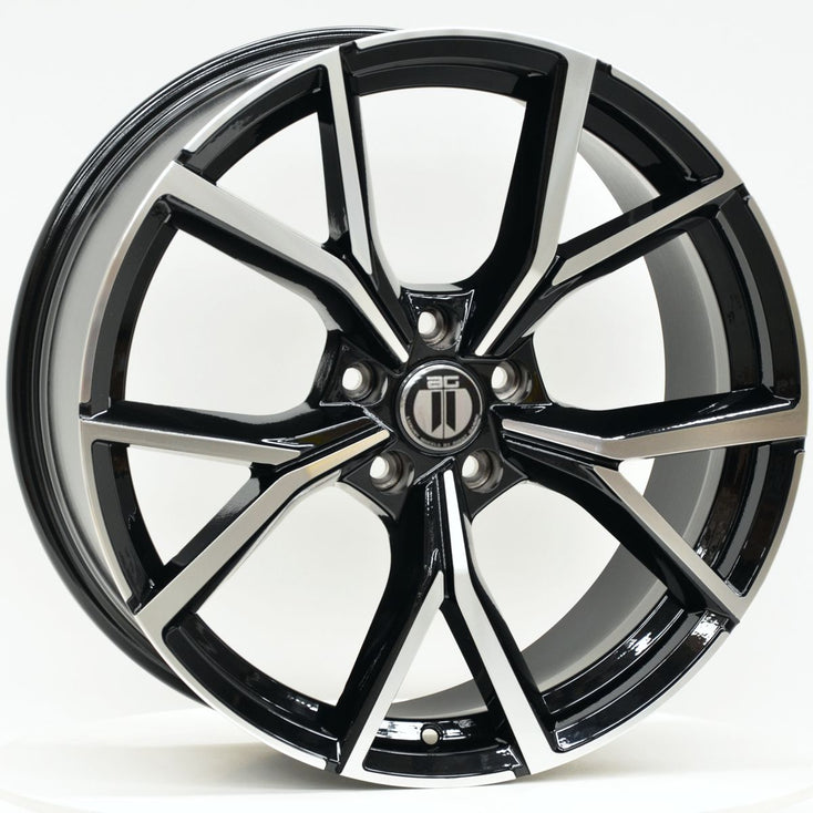 Load image into Gallery viewer, BOLT 19x8.5 ET45 5/112 Black Machined
