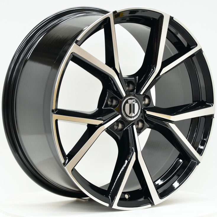 Load image into Gallery viewer, BOLT 19x8.5 ET45 5/112 Black Machined