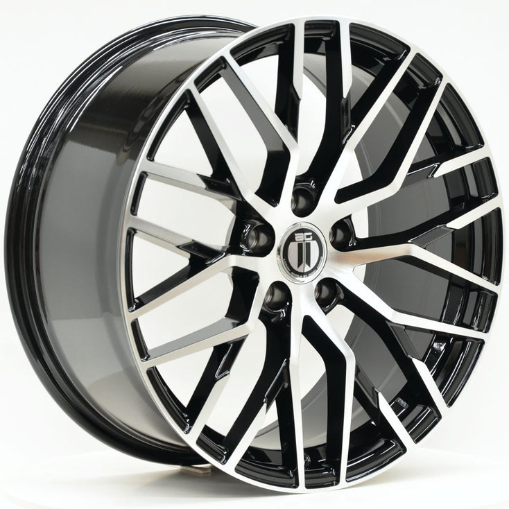 Load image into Gallery viewer, LACE 19x8.5 ET35 5/112 Black Machined