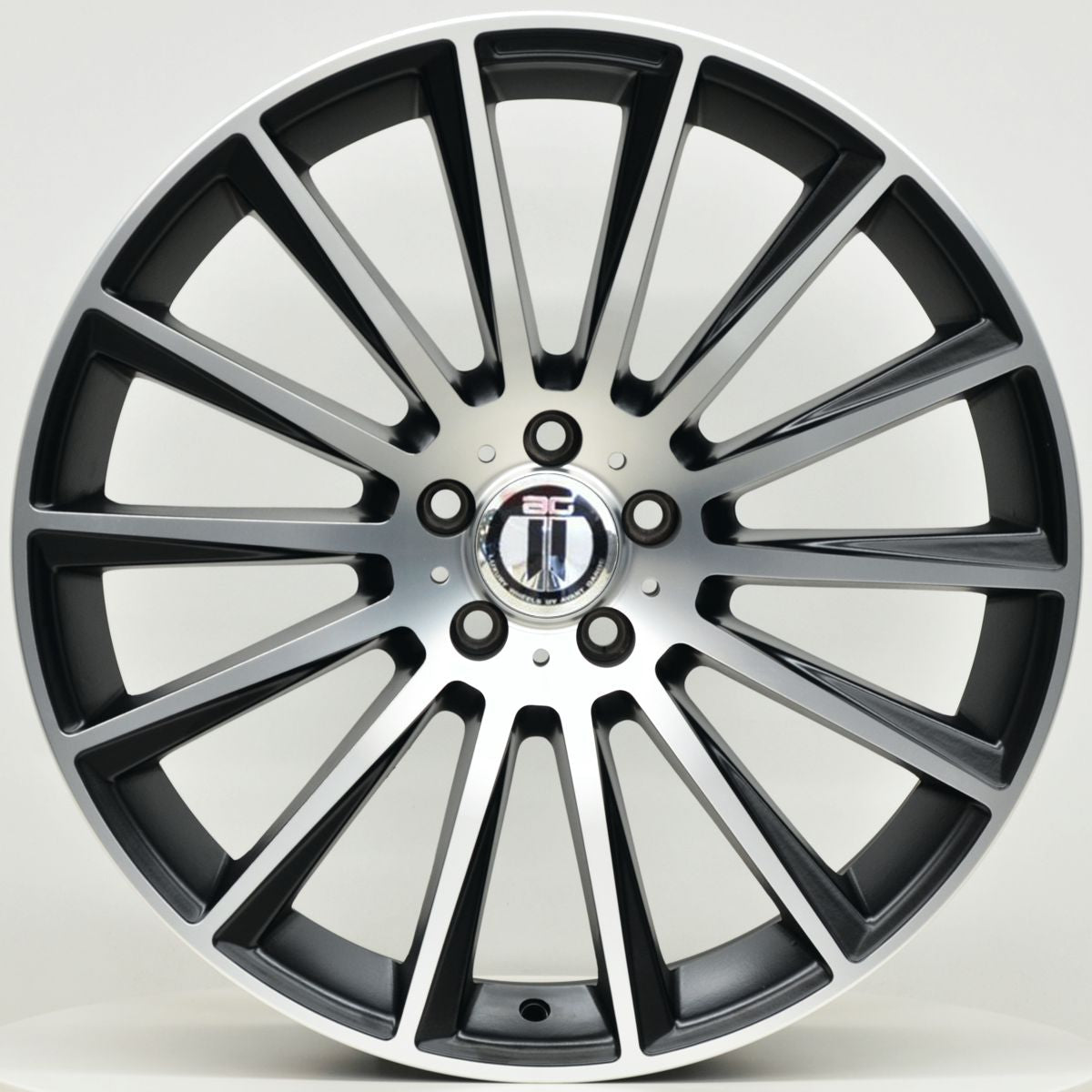 Load image into Gallery viewer, AM500 20 Inch Staggered ET35 Satin Black Machined
