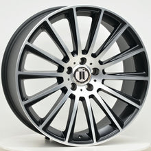 Load image into Gallery viewer, AM500 20 Inch Staggered ET35 Satin Black Machined

