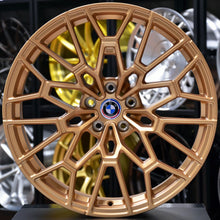 Load image into Gallery viewer, Forged BM32 Satin Champagne 20 Inch Staggered Wheels - BMW M3 M4 G80 G81 G82
