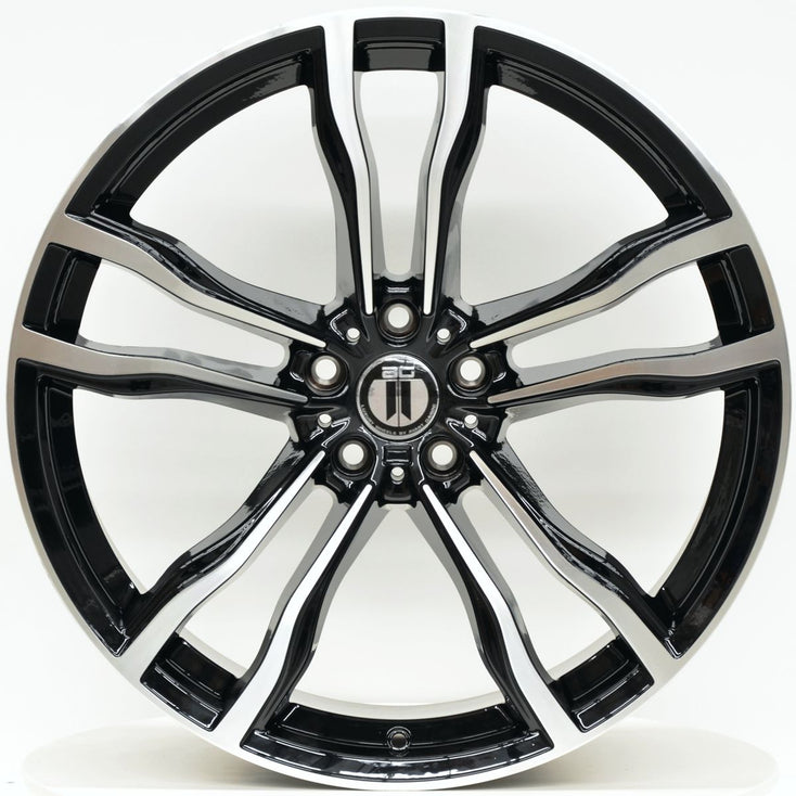 Load image into Gallery viewer, F05 22 Inch Staggered Black Machined - BMW X5/X6