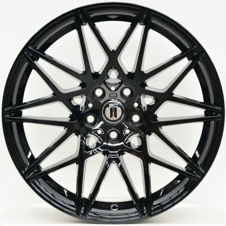 Load image into Gallery viewer, GT 20 Inch Staggered ET35 Gloss Black