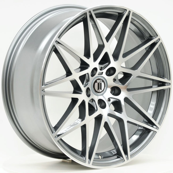 Load image into Gallery viewer, GT 20 Inch Staggered ET35 Grey Machined