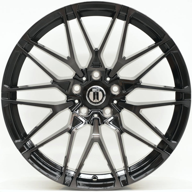 Load image into Gallery viewer, GX60 20 Inch Staggered Black Clear over Machined Face