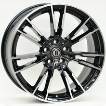 Load image into Gallery viewer, M440 20 Inch Staggered ET35 Black Machined
